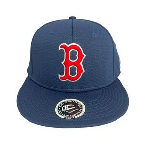 Boston Red Sox MLB OC Sports Adjustable Flat Hat Cap Blue B Logo